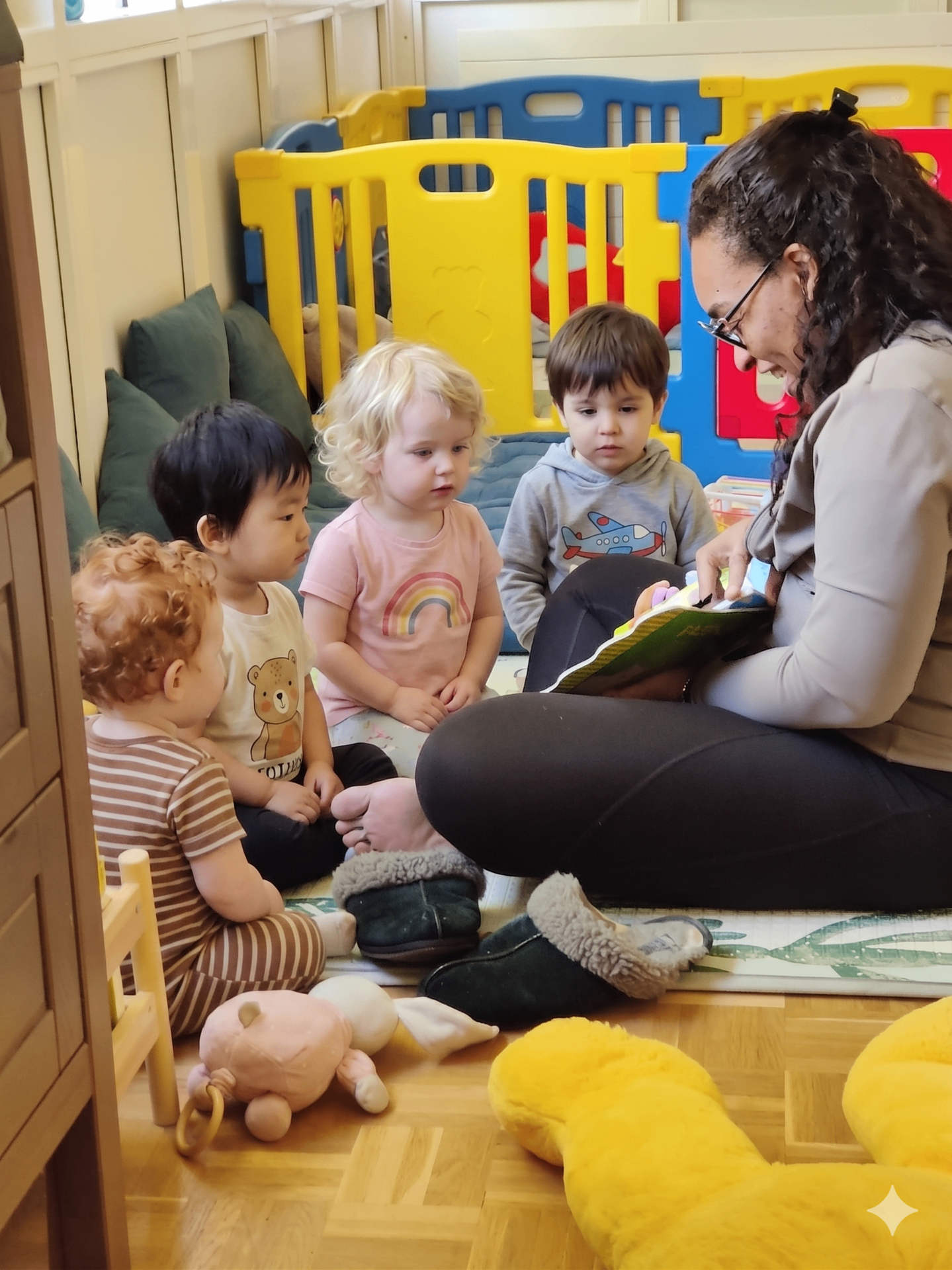 Moment de lecture partagée avec les enfants